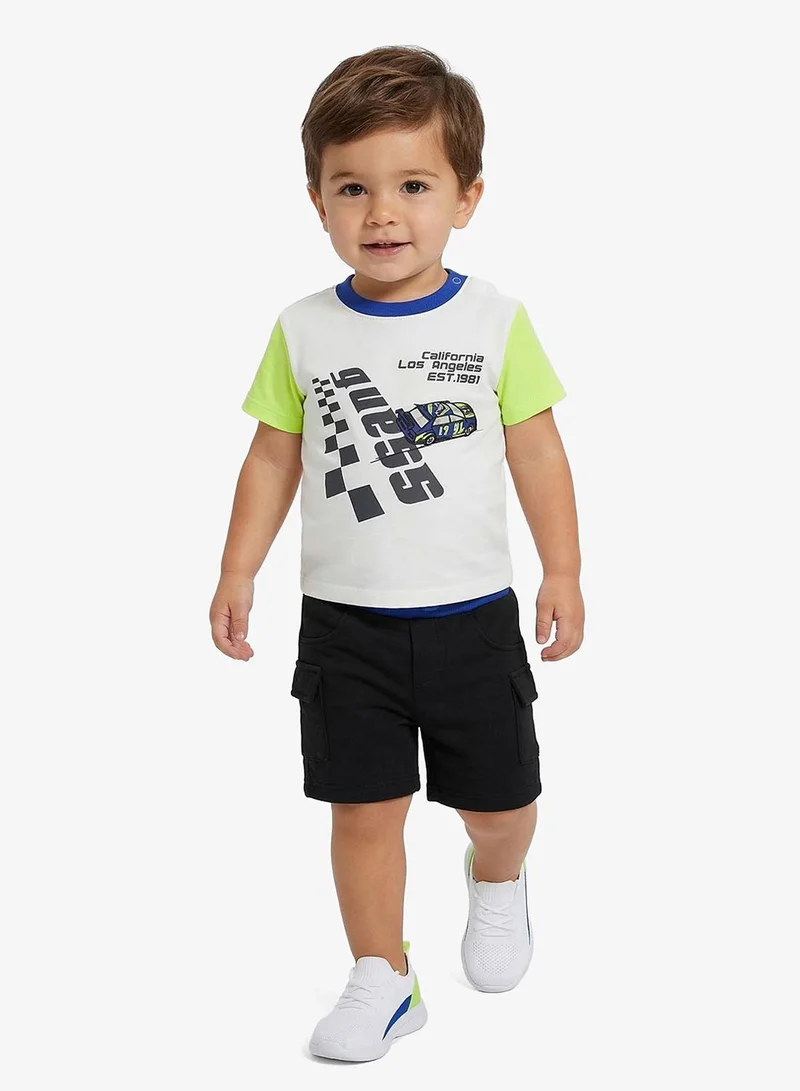 GUESS Infant Crew Neck T-Shirt And Shorts Set