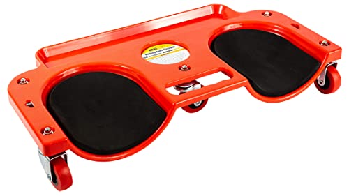 MaxWorks MaxxHaul 80748 Rolling Knee Creeper/Pads ABS High-Impact Frame, 5 Swivel Castors, Tool Tray Holder, multi-color, Small - Image 1