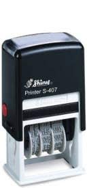 SHINY Self ink Dater Stamp with ENTERED message and signature space - Image 4