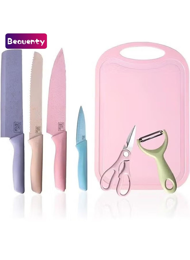 بيوينتي مطبخ لوح تقطيع زائد أربع سكاكين - Image 1