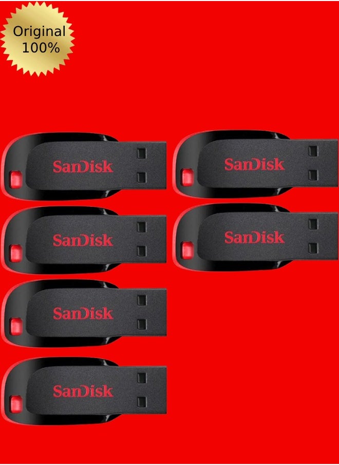 Sandisk 6 Pieces 16GB Cruzer Blade Usb Flash USB2.0  - Image 1