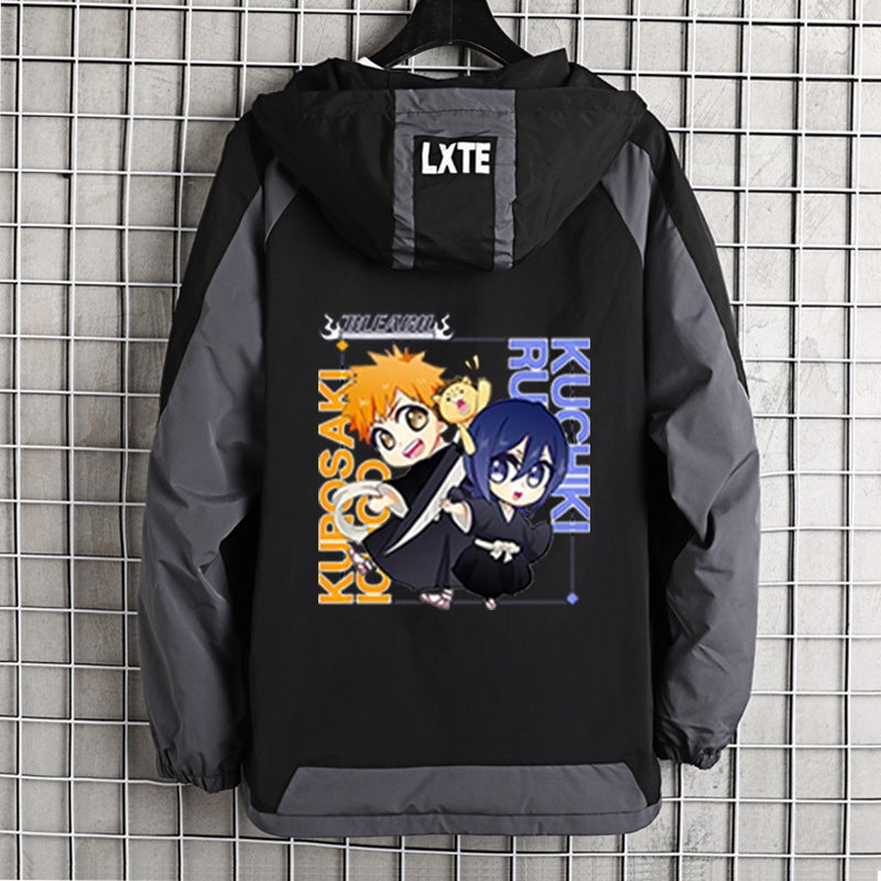 Bleach Death Millennium Bloody War Animation Surrounding Clothes Kurosaki Yihu Rukia Joint Jacket Coat New - Image 1