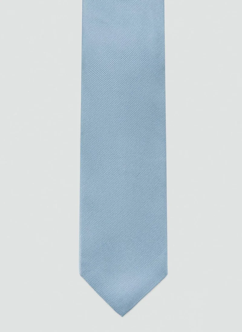 Mango Man Plain Silk Tie