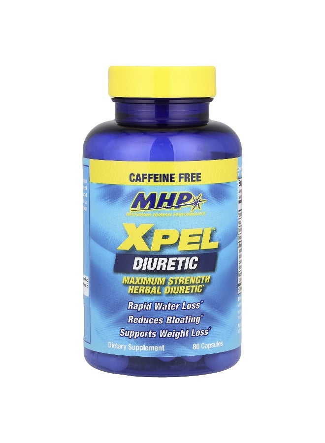 MHP, XPEL® Diuretic, Maximum Strength, Caffeine Free , 80 Capsules (Packaging may vary) - Image 3