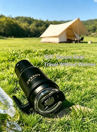 1400ml Stainless Steel Vacuum Insulated Water Bottle – Large Capacity Leakproof Thermos with Straw & Lid, Fits Car Cup Holder, Keeps Hot & Cold Drinks for Gym, Travel & Office Use - view 5