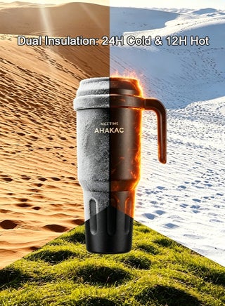 1400ml Stainless Steel Vacuum Insulated Water Bottle – Large Capacity Leakproof Thermos with Straw & Lid, Fits Car Cup Holder, Keeps Hot & Cold Drinks for Gym, Travel & Office Use - view 4