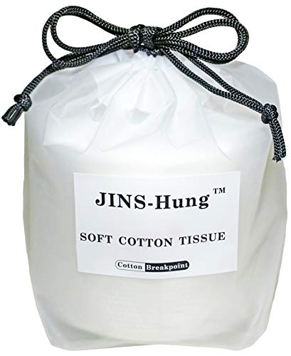 JINS-Hung Natural Disposable Facial Towel - 100% Soft Terry Cloth Fabric - Makeup Remover Tissues - Professional Everyday Comfort Facial Towel (80Pcs/Roll) - Image 1