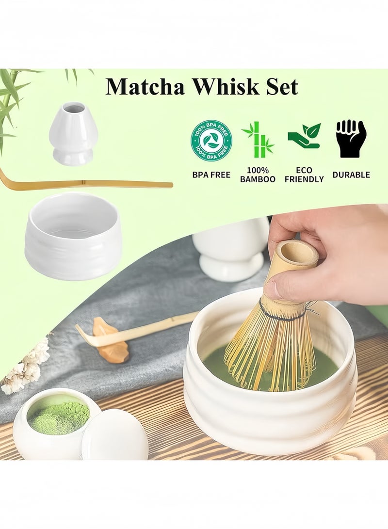 7Pcs Matcha Tea Set，Matcha Kit with Matcha Bowl (with Pouring Spout)，Matcha Whisk，Whisk Holder，Strainer - Elegant Matcha Set for Gifting and Personal Use，Gift Box Packaging - Image 2