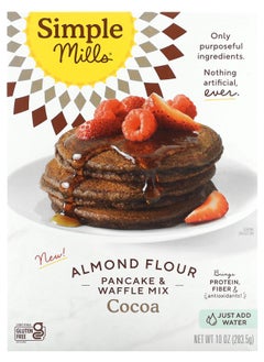 Simple Mills Almond Flour Pancake & Waffle Mix Cocoa 10 oz (283.5 g) 