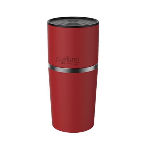 Cafflano Klassic : All-in-1, Drip Kettle+Grinder+Permanent Stainless Filter Dripper+Double-wall Tumbler, Pourover, Coffee Maker for Camping & Travel - Image 1