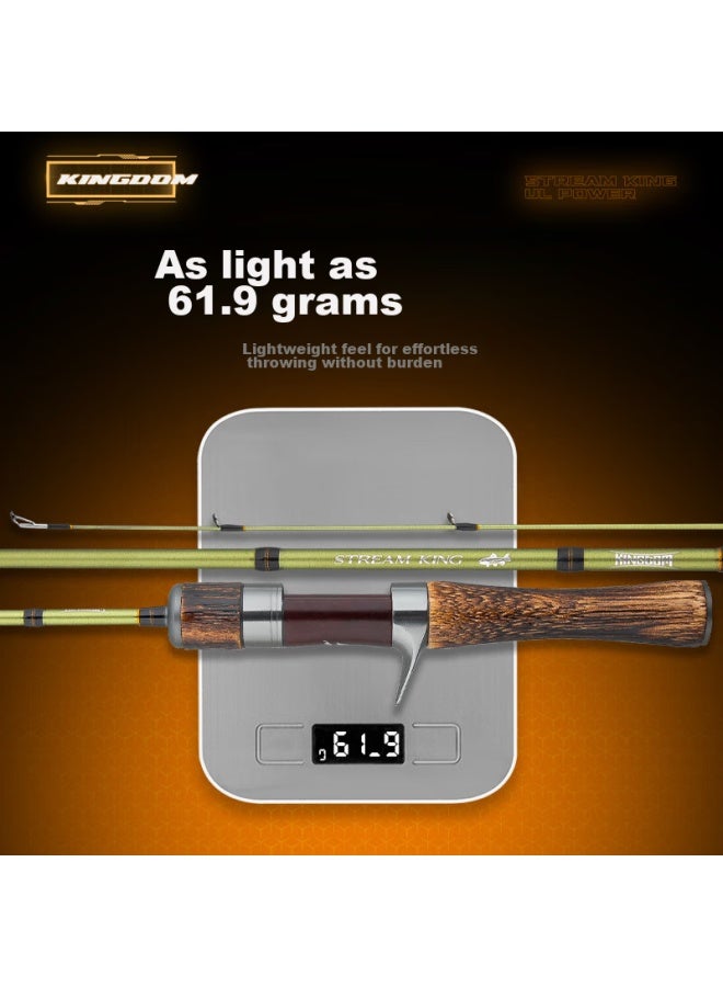 King Lure King Fishing Rod, King Xizun Maokou Rod, Ul Micro Fishing Rod, Ultra-soft Stream Fishing Rod, Ultra-light White Strip Rod, 1.65 Meters Ul Straight Handle - Image 3