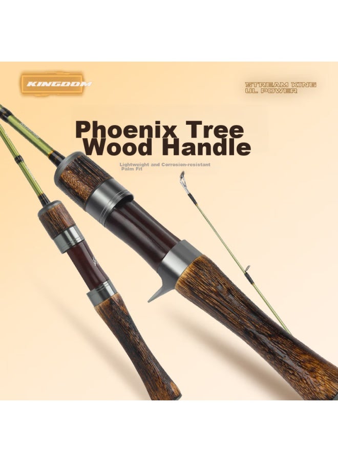 King Lure King Fishing Rod, King Xizun Maokou Rod, Ul Micro Fishing Rod, Ultra-soft Stream Fishing Rod, Ultra-light White Strip Rod, 1.65 Meters Ul Straight Handle - Image 2