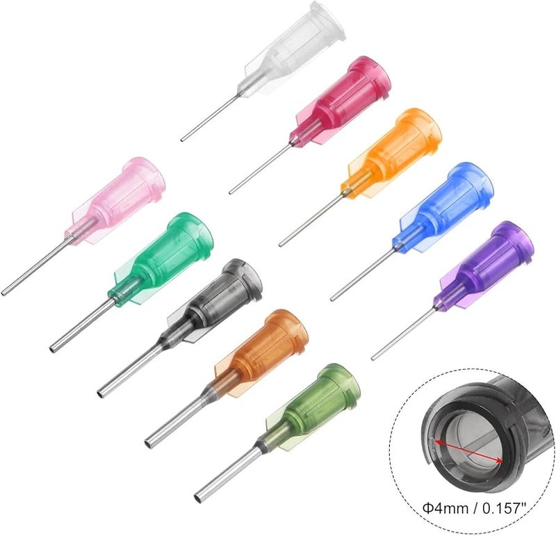 إبرة توزيع ذات طرف غير حاد للصناعة لمسدس الغراء السائل 0 21 مم 100 قطعة - Image 4