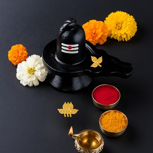 Vail Creations 21 Pcs Gold Belpatra Leaves for Puja Shivji - Image 3