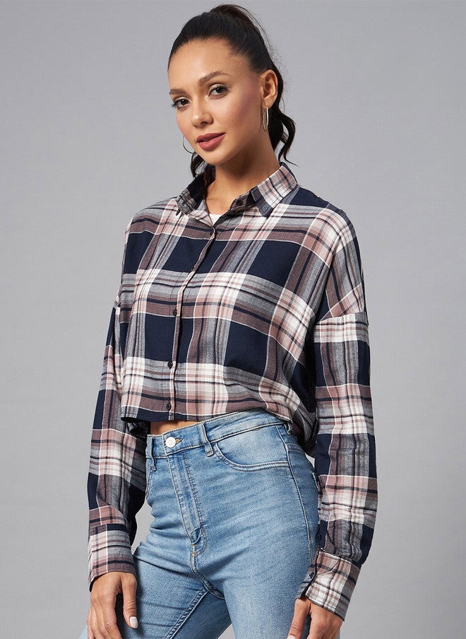 CHIMPAAANZEE Tartan Checks Casual Shirt - Image 1