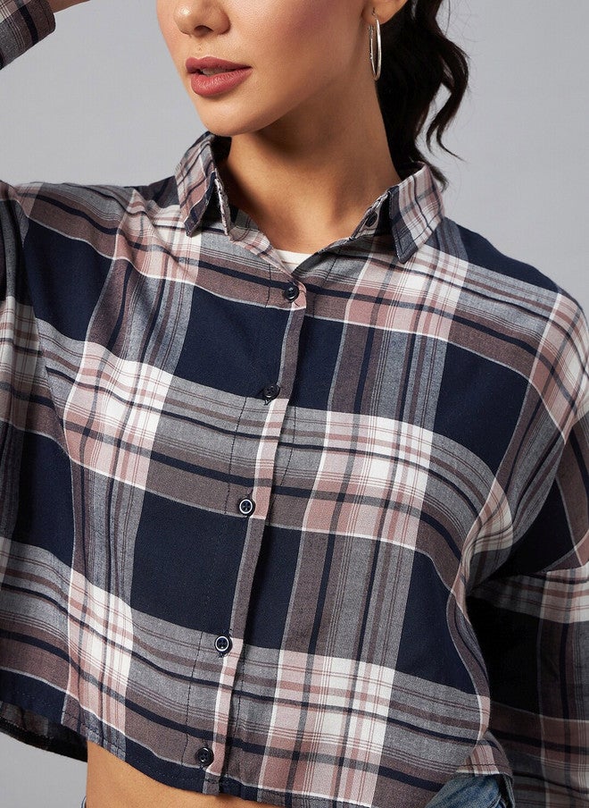CHIMPAAANZEE Tartan Checks Casual Shirt - Image 2