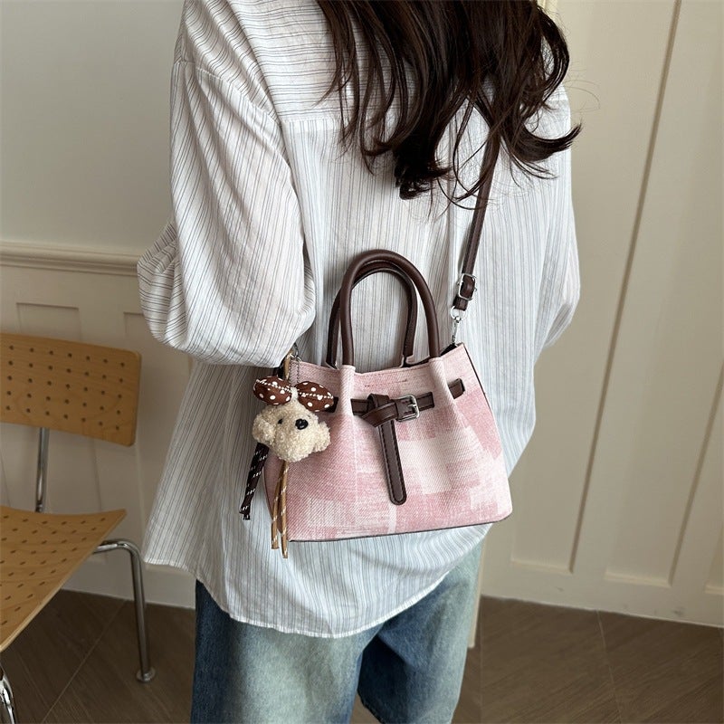 2026 ربيع جديد حقيبة اليد الموضة نسيج سلة حقيبة النساء الكبيرة القدرة للمسافرين crossbody حقيبة - Image 4