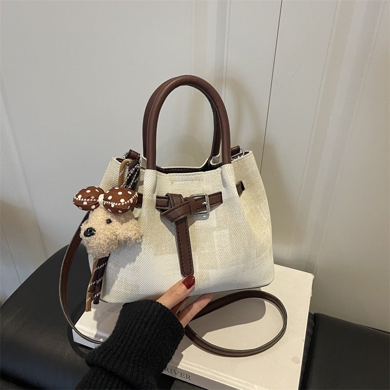 2026 ربيع جديد حقيبة اليد الموضة نسيج سلة حقيبة النساء الكبيرة القدرة للمسافرين crossbody حقيبة - Image 2