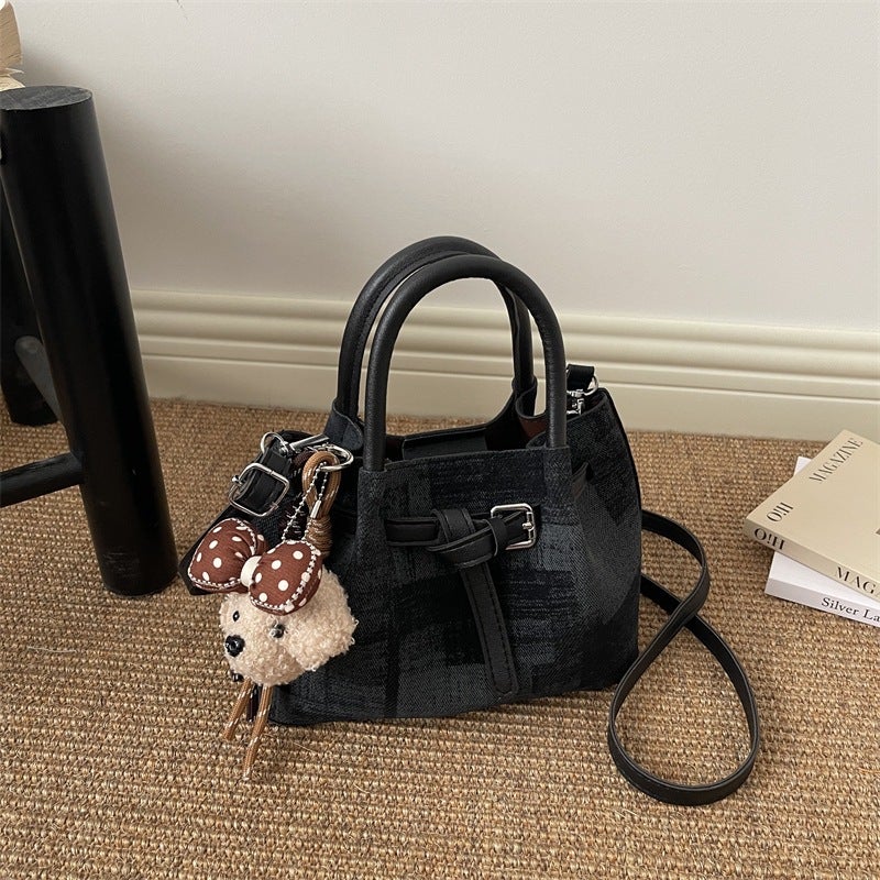 2026 ربيع جديد حقيبة اليد الموضة نسيج سلة حقيبة النساء الكبيرة القدرة للمسافرين crossbody حقيبة - Image 1