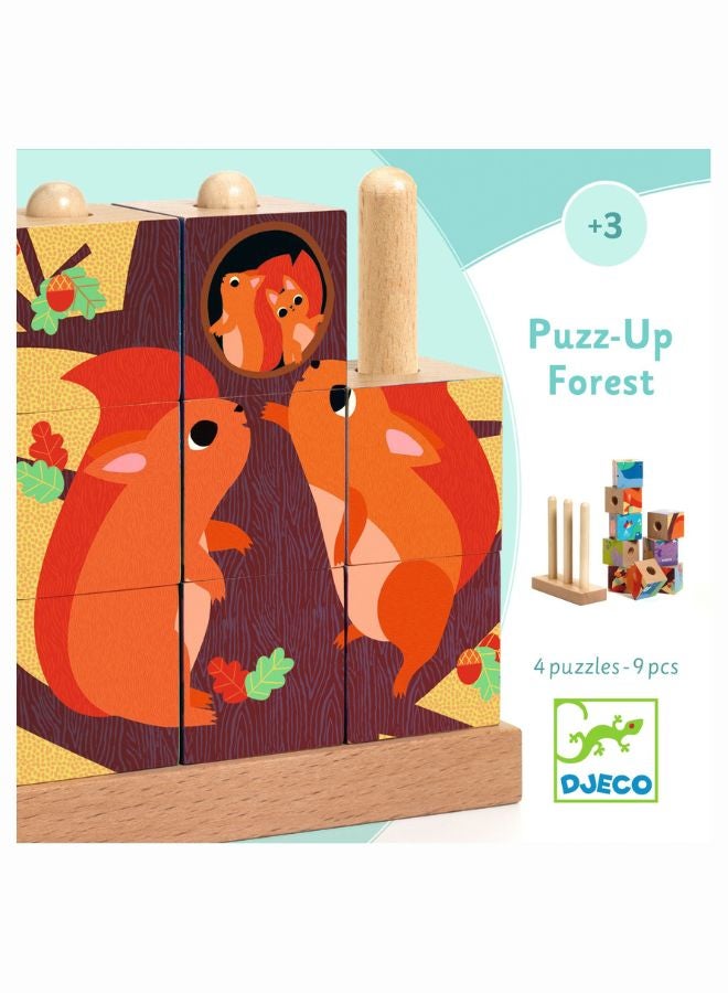 DJECO Puzz Up Forest Wooden Puzzle - Image 1