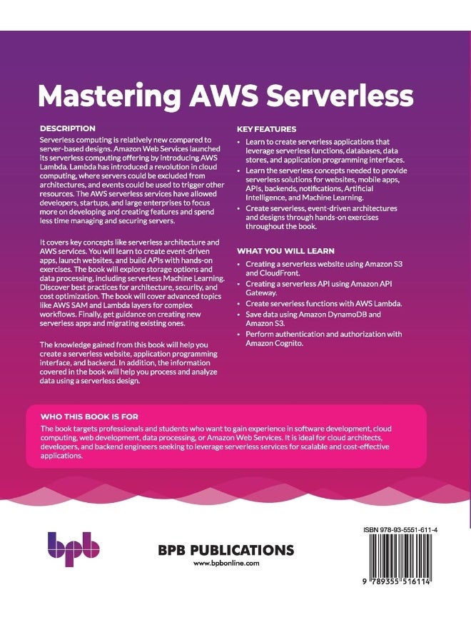 Mastering AWS Serverless: Architecting, developing, and deploying serverless - Image 2