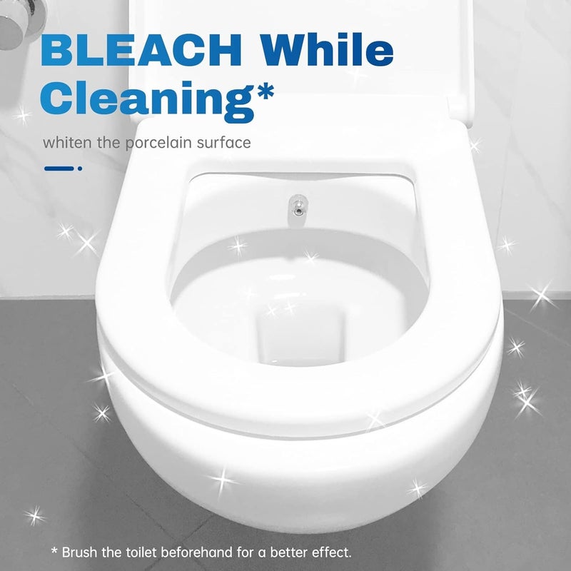 YOOJ ® 12 Pcs Toilet Bowl Cleaning Tablets, Automatic Toilet Bowl Cleaner with Bleach for Deodorizing, Descaling, Against Tough Stains, Household Toilets Tank Cleaner - Image 3