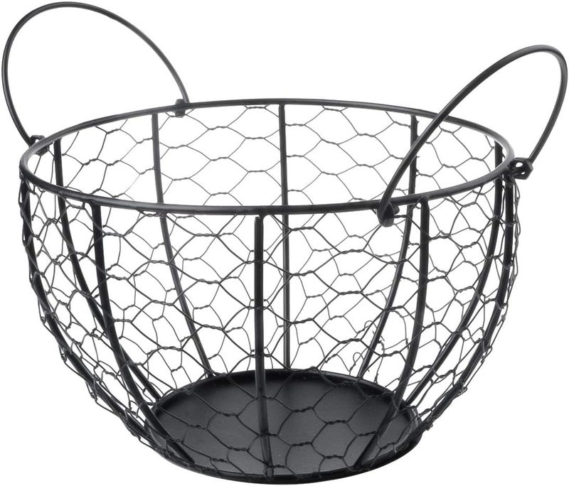 TENINYU Kitchen Storage Metal Wire Egg Basket Farm Chicken Cover Egg Holder/Organizer Case/Container - Image 3