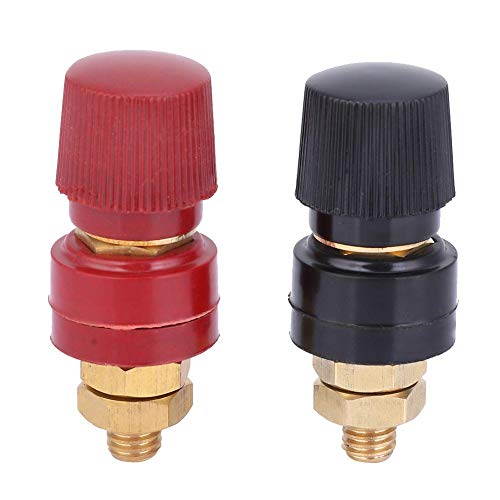 Hyuduo 200A Terminal Binding Post 555 Type Brass Pillar Terminal Block M8 Threaded Diameter Binding Post 0-380V 2pcs - Image 1