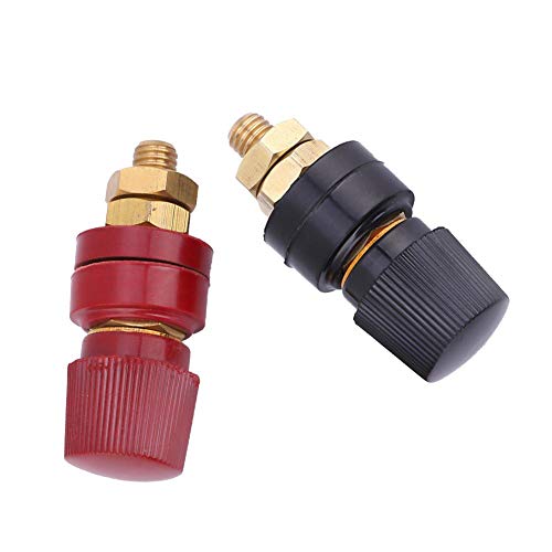 Hyuduo 200A Terminal Binding Post 555 Type Brass Pillar Terminal Block M8 Threaded Diameter Binding Post 0-380V 2pcs - Image 5