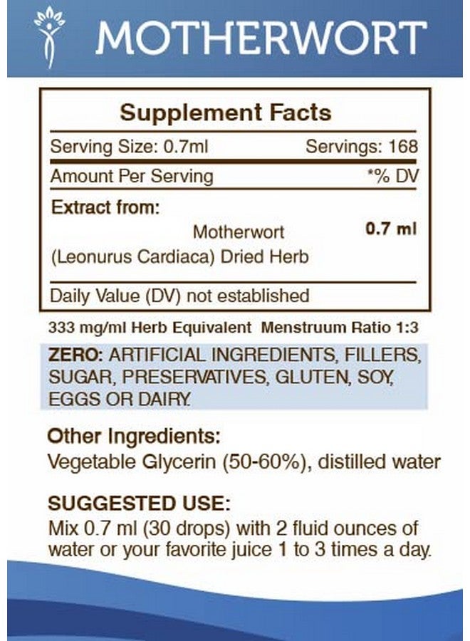 Secrets of the Tribe Motherwort Tincture Alcoholfree Liquid Extract Motherwort (Leonurus Cardiaca) Dried Herb (4 Fl Oz) - Image 3