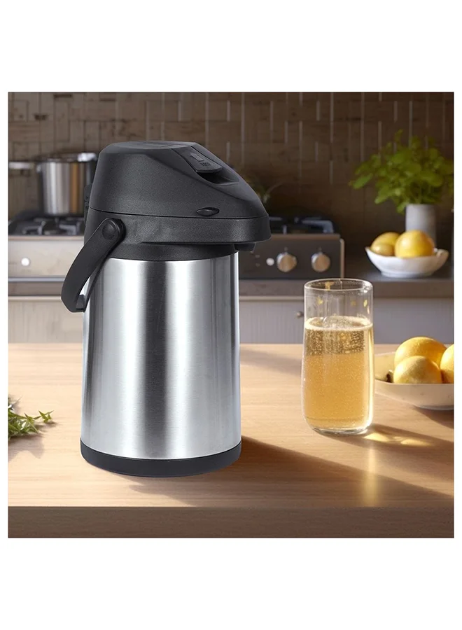 دانوب هوم Sheep Head Stainless Steel Airpot 201 Stainless Steel Inner Silver 2.5 L L 19.5 x W 19.5 x H 31.5 Cm