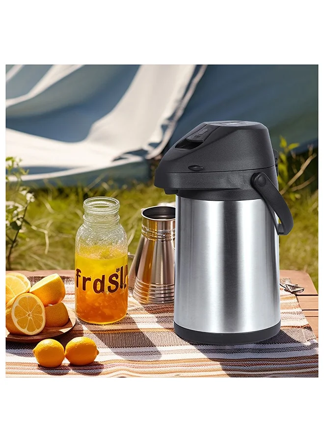دانوب هوم Sheep Head Stainless Steel Airpot 201 Stainless Steel Inner Silver 2.5 L L 19.5 x W 19.5 x H 31.5 Cm