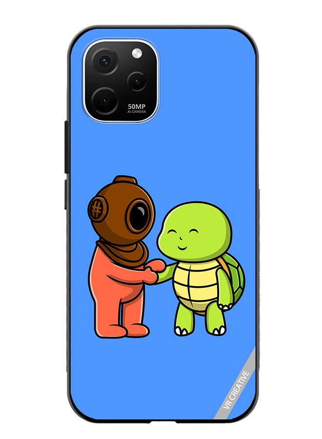 VR CREATIVE Protective Case Cover For Huawei Enjoy 50z Cute Diver Design Multicolour - Image 1