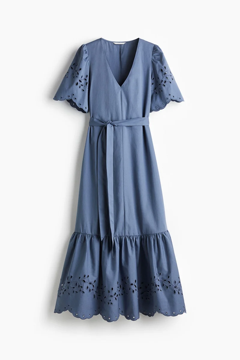H&M Long broderie anglaise dress