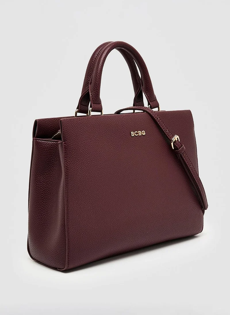 بي سي بي جي BCBG Womens BCBG61249 Top Handle Bags, Wine