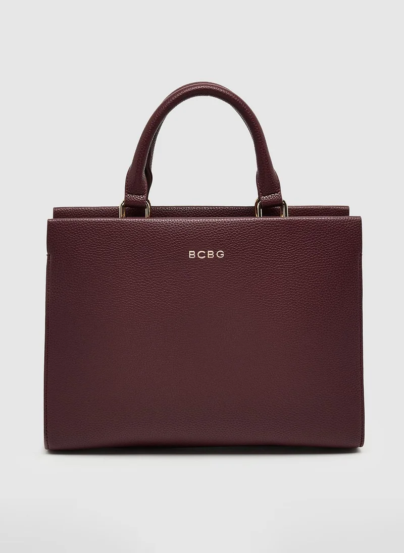 بي سي بي جي BCBG Womens BCBG61249 Top Handle Bags, Wine