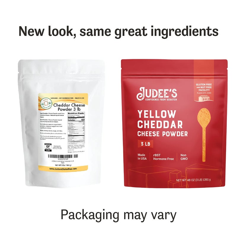 Judee's Gluten Free Yellow Cheddar Cheese Powder - Popcorn & Snack Seasoning - Gluten-Free Nut-Free Powder - 3 lb, Pack of 1 - Image 3