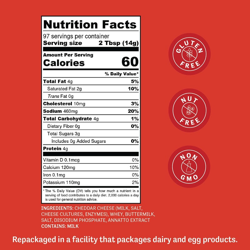 Judee's Gluten Free Yellow Cheddar Cheese Powder - Popcorn & Snack Seasoning - Gluten-Free Nut-Free Powder - 3 lb, Pack of 1 - Image 4