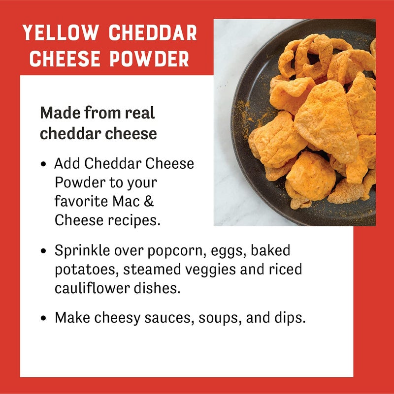Judee's Gluten Free Yellow Cheddar Cheese Powder - Popcorn & Snack Seasoning - Gluten-Free Nut-Free Powder - 3 lb, Pack of 1 - Image 5
