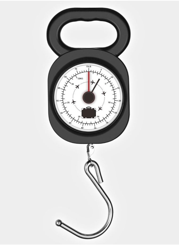 KRAWN - 50kg/110lbs Digital Luggage Scale, Hanging Digital Fish Scale with Backlit LCD Display, Portable Suitcase Weight Scale for Weighing Luggage with Hook and Tape Measure - Image 1