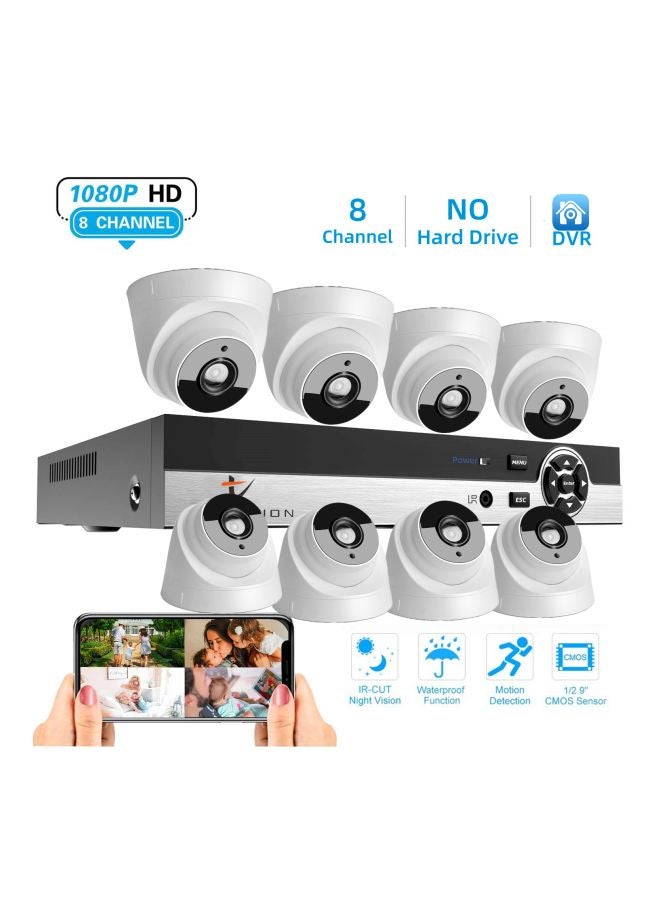 تومفيجن كاميرا مراقبة قابلة للتوسيع بدقة كاملة الوضوح بـ8 قنوات مع طقم مسجل فيديو رقمي - Image 5