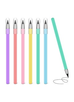 Y&D Inkless Magic Pencil, Everlasting Infinity Reusable for Writing Drawing, Replaceable Nib Macaron Pencils Writing, Drawing Students School Supplies (6PCS)  - Image 1