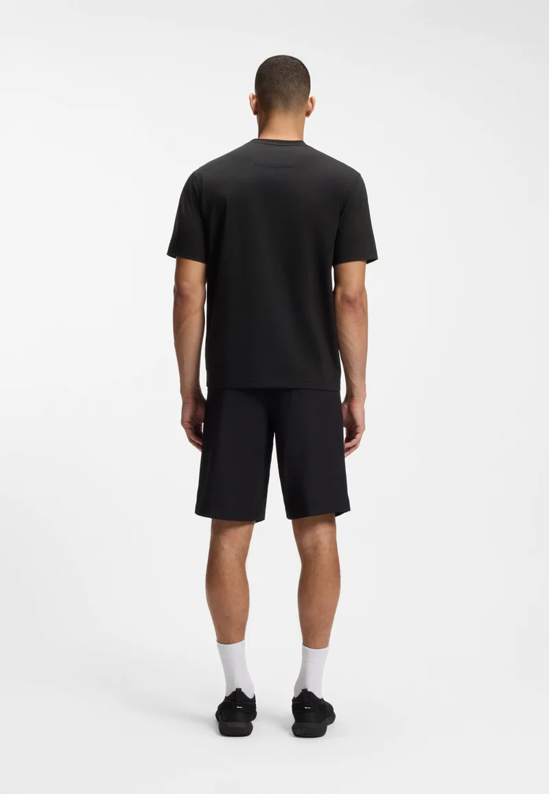 BOSS Stretch-cotton T-shirt with logo artwork