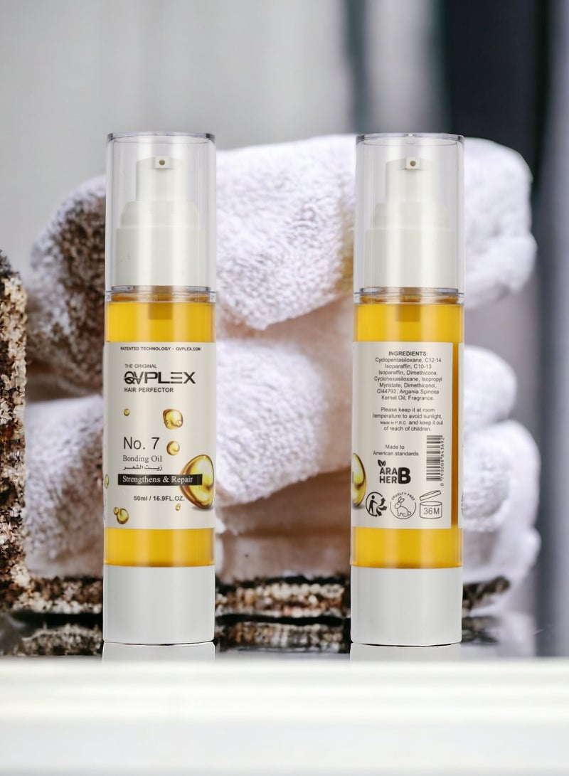 QVPLEX THE ORIGINAL HAIR PERFECTOR No.7 Bonding Oil Strengthens & Repair 50 ml / 16.9FL.OZ. - Image 5