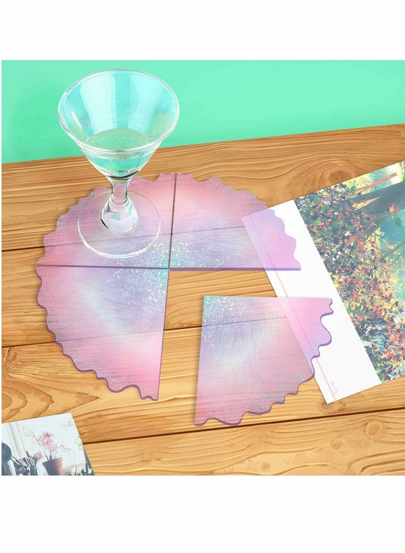 KASTWAVE Resin Coaster Mold Silicone Moulds for Resin Casting,Geode Silicone Mould,Agate Coaster Epoxy Molds Epoxy Resin Casting Mould for Making Faux Agate Slices,Coasters,Home Decoration - Image 3