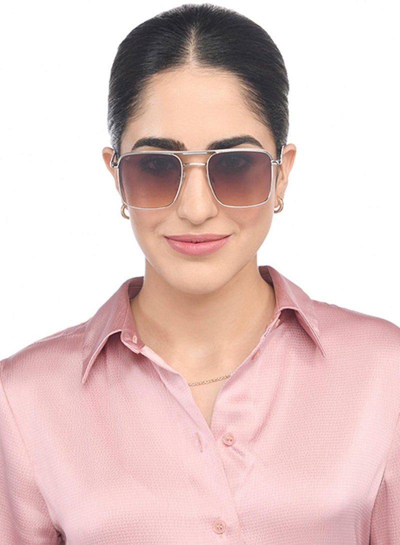 VINCENT CHASE Unisex Vincent Chase By Lenskart | Silver Dual Tone Full Rim Square | Economic Range | Branded Latest and Stylish Sunglasses | 100% UV Protected | Men & Women | Medium | VC S15800 - Image 4