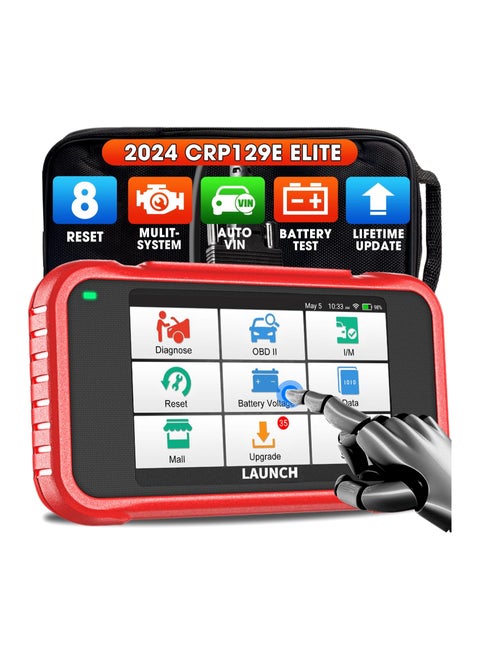 OBD2 Scanner -CRP129E Scan Tool for Eng ABS SRS TCM Code Reader, Oil/EPB/TPMS/SAS/Throttle Body Reset Car Diagnostic Tool AutoVIN, WiFi Update,Upgraded Version