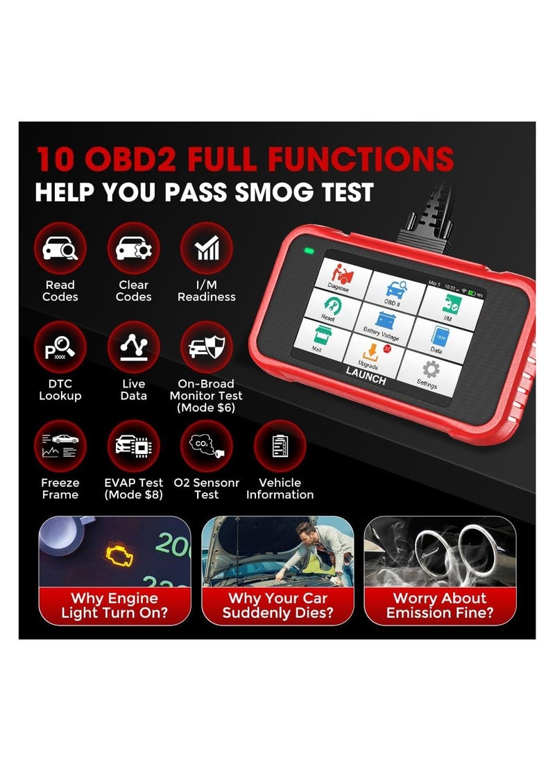 Generic - OBD2 Scanner -CRP129E Scan Tool for Eng ABS SRS TCM Code Reader, Oil/EPB/TPMS/SAS/Throttle Body Reset Car Diagnostic Tool AutoVIN, WiFi Update,Upgraded Version - Image 1
