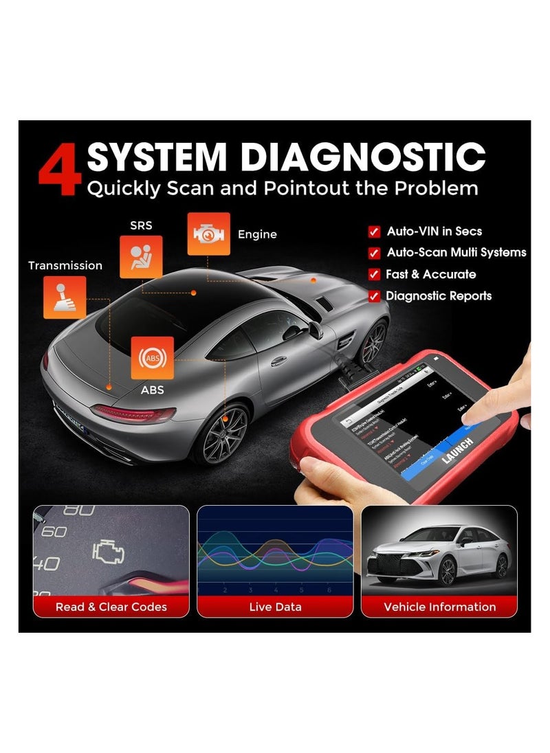 Generic - OBD2 Scanner -CRP129E Scan Tool for Eng ABS SRS TCM Code Reader, Oil/EPB/TPMS/SAS/Throttle Body Reset Car Diagnostic Tool AutoVIN, WiFi Update,Upgraded Version - Image 1