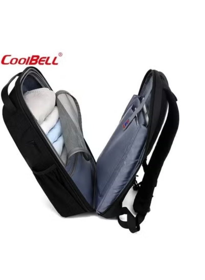 كول بيل حقيبة ظهر للكمبيوتر المحمول أحدث صيحات الموضة للرجال والنساء والمدرسة والعمل قياس كبير حجم 15 .6 لون  موديل 8239 - Image 2